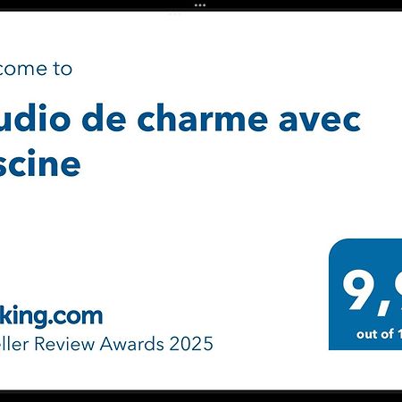 Studio De Charme Avec Piscine Fontaine-de-Vaucluse Eksteriør bilde
