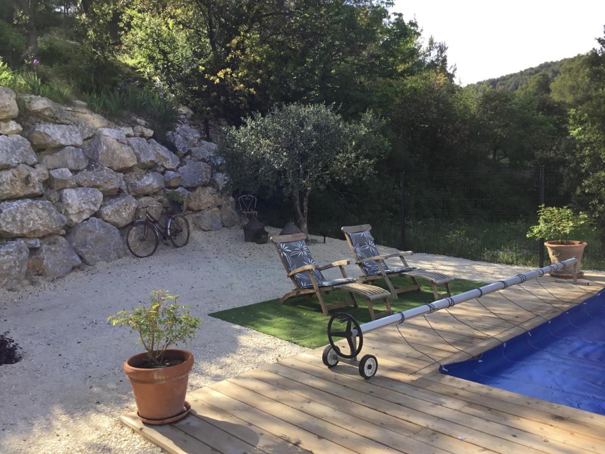 Studio De Charme Avec Piscine Fontaine-de-Vaucluse Eksteriør bilde