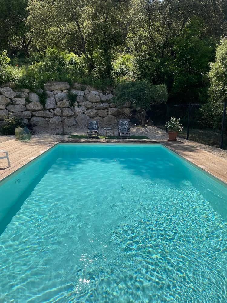 Studio De Charme Avec Piscine Fontaine-de-Vaucluse Eksteriør bilde