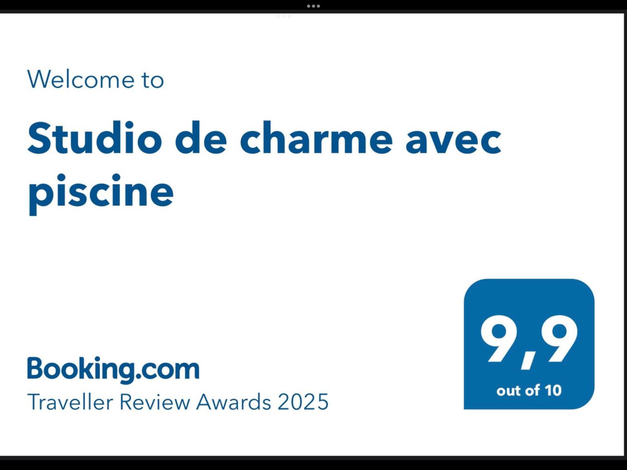 Studio De Charme Avec Piscine Fontaine-de-Vaucluse Eksteriør bilde